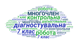 Діагностувальна робота №3 "Многочлен"