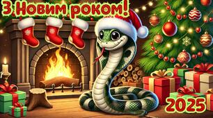 Плакат для оформлення фотозони до Нового року
