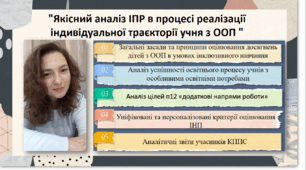 Якісний аналіз ІПР в процесі реалізації індивідуальної траєкторії учня з ООП