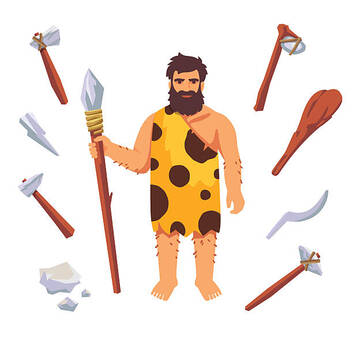1,300+ Caveman Tools Stock Photos, Pictures & Royalty-Free Images - iStock | Stone age, Neanderthal, Caveman club