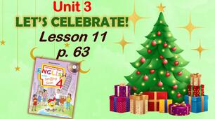 Презентація для 4 класу до 11 уроку "Unit 3. Let's celebrate!" с.63 (до підручника О.Карп'юк)