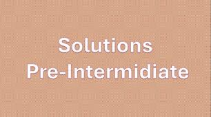 Writing term I Solutions pre-intermidiate