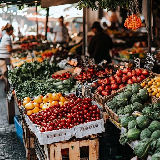 Free Vibrant market stall Image | Download at StockCake