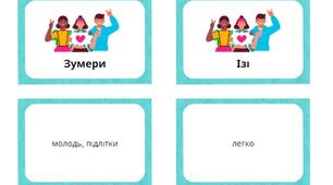 Флешкартки "Словник молодіжного сленгу" (64 шт) Сленг Лексикологія Українська мова