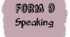 Form 9. Speaking / I семестр