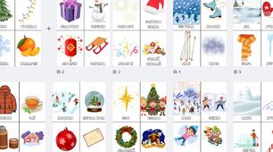 🎄❄️ Набір карток для новорічно-зимових ігор ❄️🎄