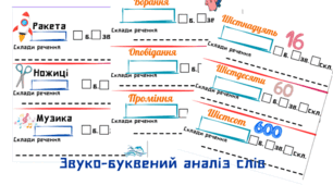 Картки для української мови "Досліджую слова" НУШ