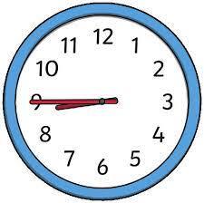 quarter to 3 10 o'clock quarter to 4 9 o'clock quarter to 9 quarter to 1