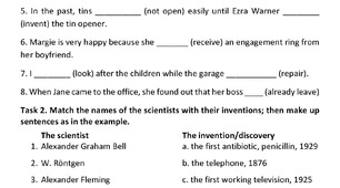 Test 5. Inventions and Discoveries.