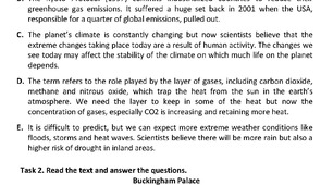 Reading Comprehension the 2nd term