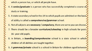 Revision "Why go to school?"