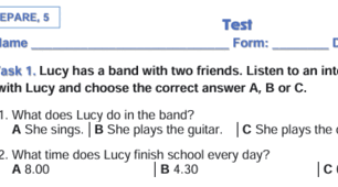 Test 5 NUS (Listening+Reading+Questions) / НУШ, КПР, 1 семестр, АУДІЮВАННЯ+ЧИТАННЯ+ЗАПИТАННЯ