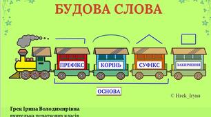 Презентація "Будова слова" Варіант 4