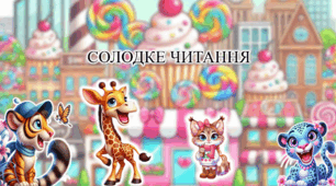 "Солодке читання" 🎉🎉🎁 У комплекті 4 анімовані презентації.