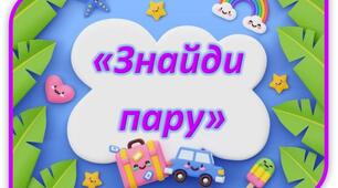 Дидактична гра "Знайди пару"