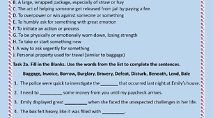 НМТ Vocabulary exercises Confused words with B.