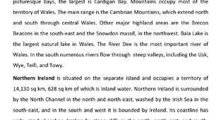 Test 8. Geographical outlook.
