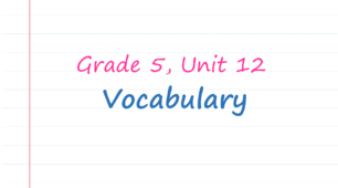 Prepare 5. Unit 12. Vocabulary