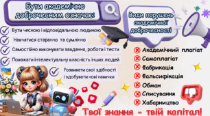 Пам'ятка академічної доброчесності для учнів