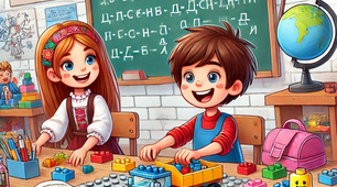 LEGO на уроках письма у 1 класі