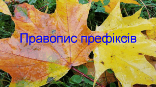 Презентація до уроку 18. Правопис префіксів.