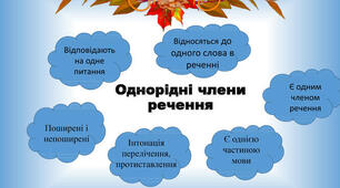 Речення з однорідними членами