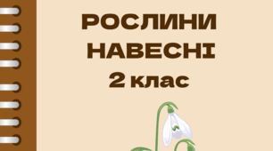 Вибірковий диктант "РОСЛИНИ  НАВЕСНІ"  2 клас
