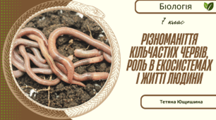 Різноманіття Кільчастих червів, роль в екосистемах і житті людини. 7 клас. НУШ