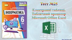 Електронні таблиці. Табличний процесор Microsoft Office Excel.