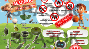 Інформаційний плакат Мінна безпека