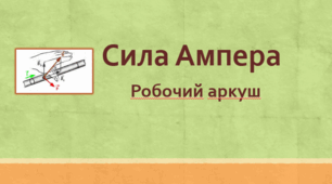 Робочий аркуш "Сила Ампера"