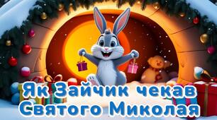 Аудіоказка "Як Зайчик чекав Святого Миколая"