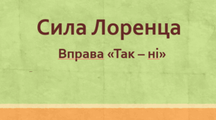 Сила Лоренца.  Вправа «Так – ні»