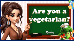 Презентація " Are you a vegetarian? " Unit 5. Lesson 3. Reading