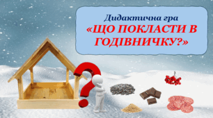 Дидактична гра "Що покласти в годівничку?"