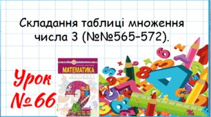 Математика 2 клас. Презентації уроків до підручника Н. О. Будна. Урок 66. (№№565–572). 
