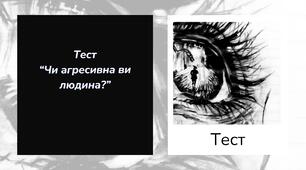 Тест на тему "Чи агресивна ви людина?"