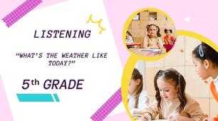 5th form, Карпюк, DIAGNOSTIC TEST, Unit 5 « What’s the Weather Like Today?» 