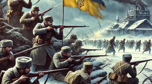 Презентація до уроку на тему: "Перша війна більшовицької росії з УНР"