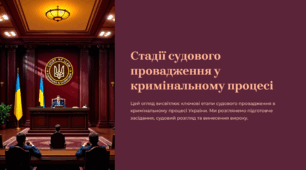 Стадії судового провадження у кримінальному процесі