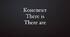 План-конспект There is/There are