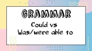 Grammar. Could  vs was / were able to