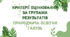 Критерії оцінювання за групами результатів природнича освітня галузь