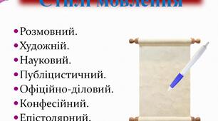 Стилі мовлення
