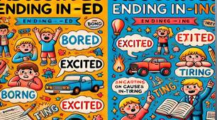 Adjectives ending - ed and - ing