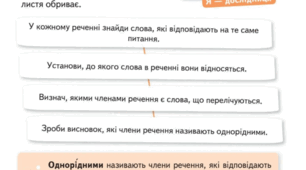 Однорідні члени речення