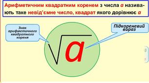 Властивості арифметичного квадратного кореня