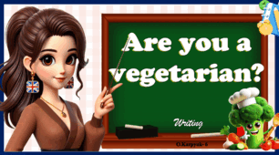 Презентація " Are you a vegetarian? " Unit 5. Lesson 9. Writing