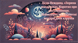 Неда Неждана. «Зоряна мандрівка». Коротко про письменницю. Неймовірні міжпланетні мандри двох клоунів (презентація, інтерактивна гра «Вірю – не вірю»)