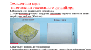 Виготовлення текстильного органайзеру